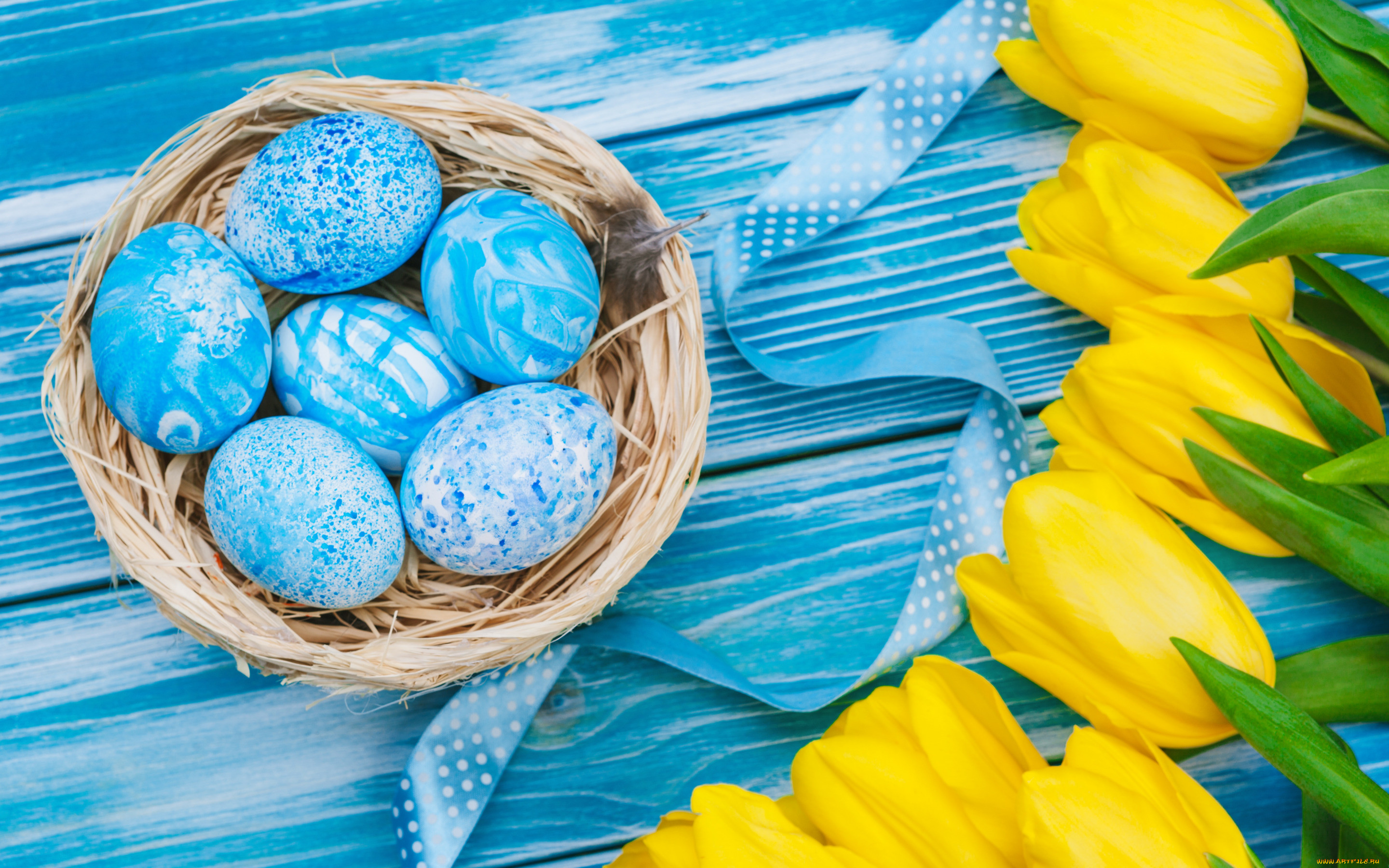 , , , , , , colorful, , happy, yellow, wood, flowers, tulips, easter, eggs, decoration